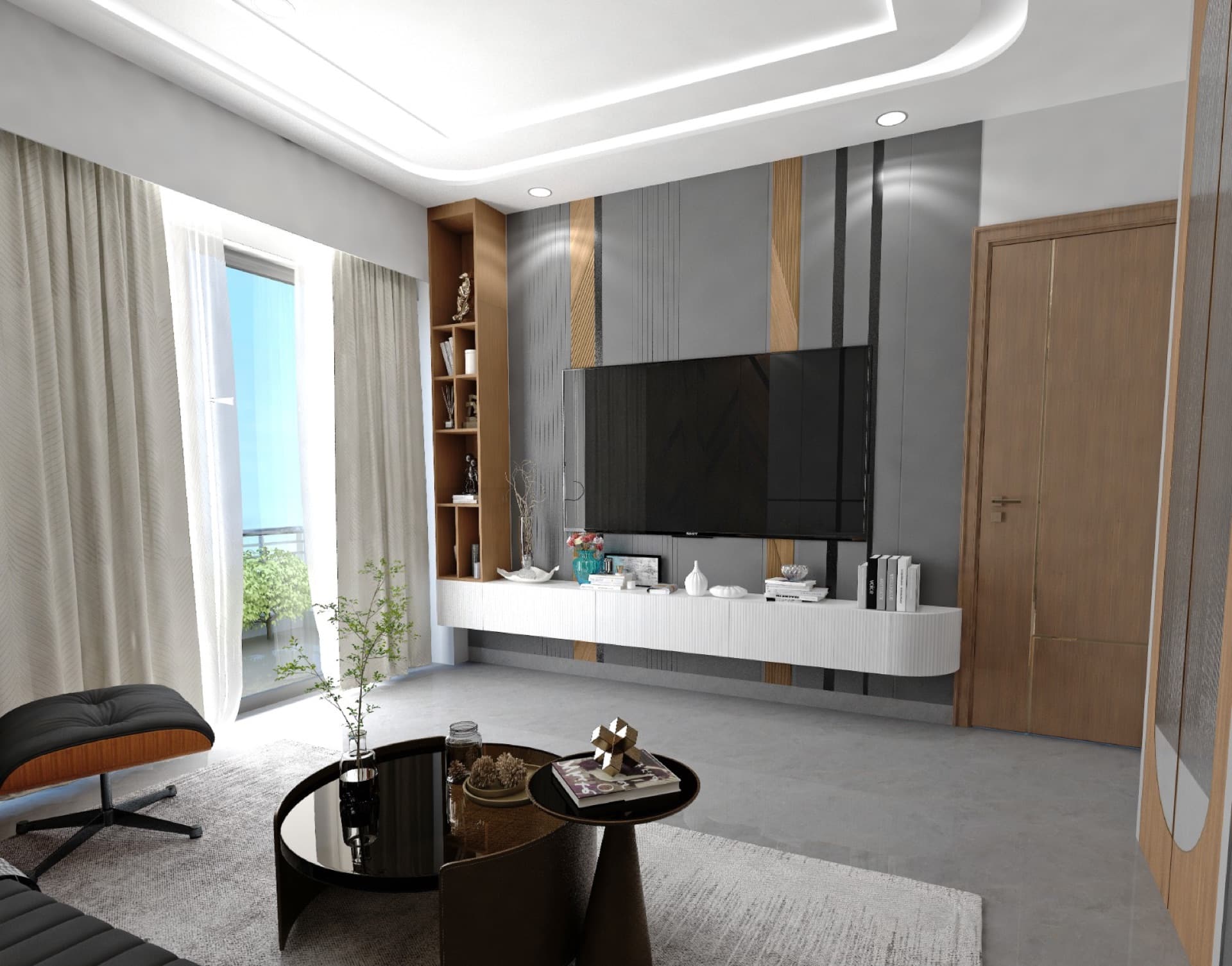 Lounge · TV unit & balcony